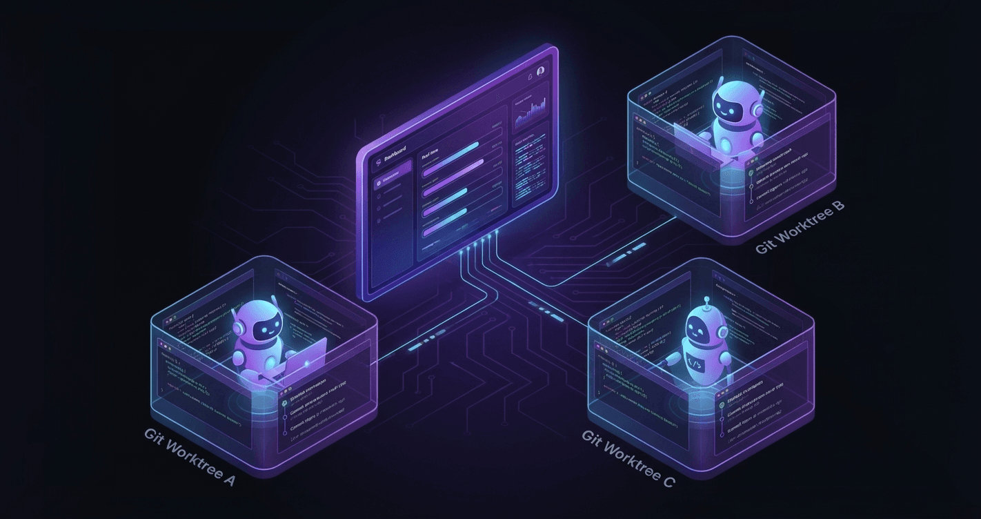 Multiple agents working in parallel with real-time progress visible in the dashboard